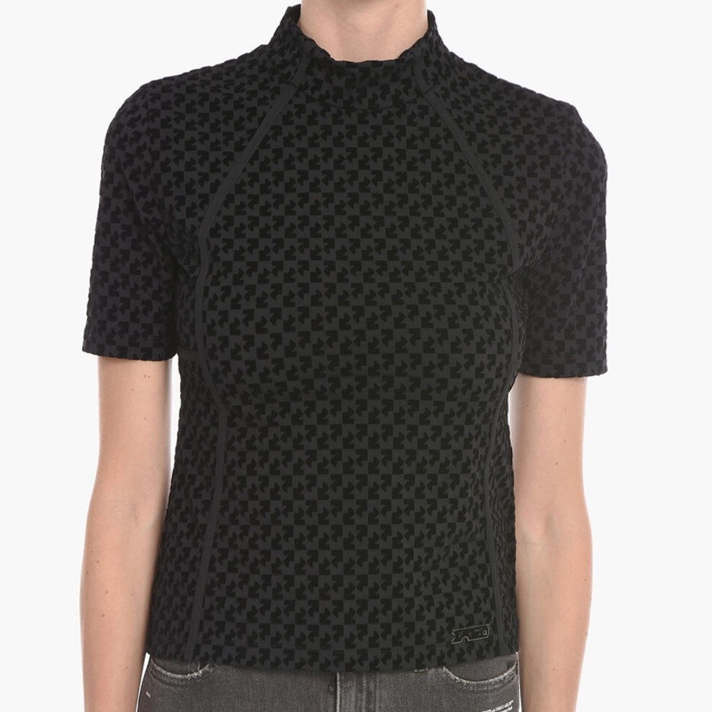 Off-White Black Crewneck Top